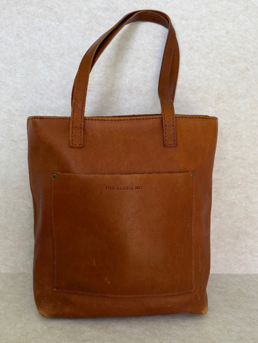 Portland Leather Goods PLG Zipper Full Size Crossbody Tote in OG Honey